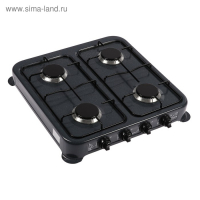 Плитка газовая HOMESTAR HS-1204, 4 конфорки, черная Плитка газовая HOMESTAR HS-1204, 4 конфорки, черная