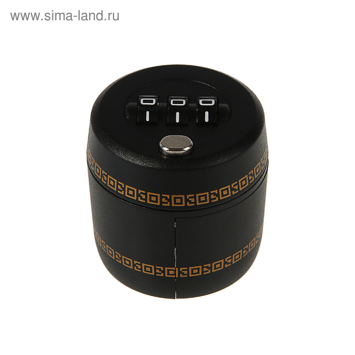 Замок сувенирный кодовый для бутылки, черный Замок сувенирный кодовый для бутылки, черный