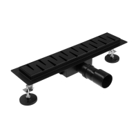 Трап TIM BAD464002BK, 70 х 400 мм, гидро+сухая защита от запаха, черный матовый Трап TIM BAD464002BK, 70 х 400 мм, гидро+сухая защита от запаха, черный матовый