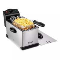 Фритюрница Kitfort KT-4051, 2000 Вт, 6/2 л, 130-190 &deg;C, серебристо-чёрная