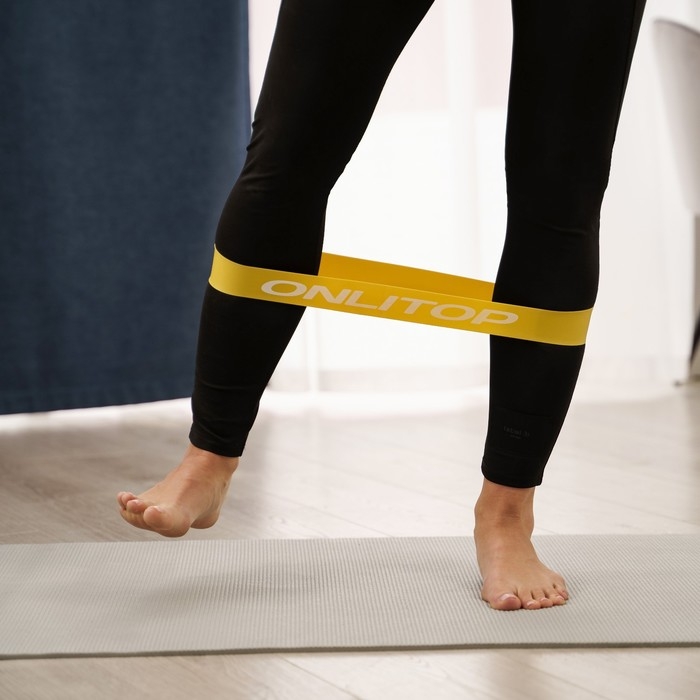 Набор фитнес-резинок ONLYTOP: нагрузка 10, 15, 20, 25, 30 кг, 5 шт., 30х5 см Набор фитнес-резинок ONLYTOP: нагрузка 10, 15, 20, 25, 30 кг, 5 шт., 30х5 см