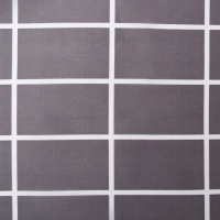 Штора для ванной Этель "Клетка", цв. серый, 180х180 см, полиэстер Штора для ванной Этель "Клетка", цв. серый, 180х180 см, полиэстер