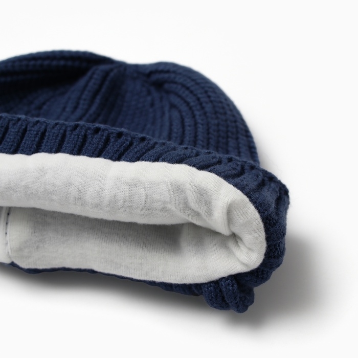 Шапка Крошка Я, р. 46-48см, 1-3 года, синий