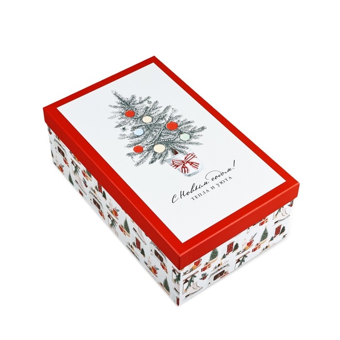 Коробка подарочная &laquo;Уютного нового года&raquo;, 32,5 х 20 х 12,5 см, Новый год