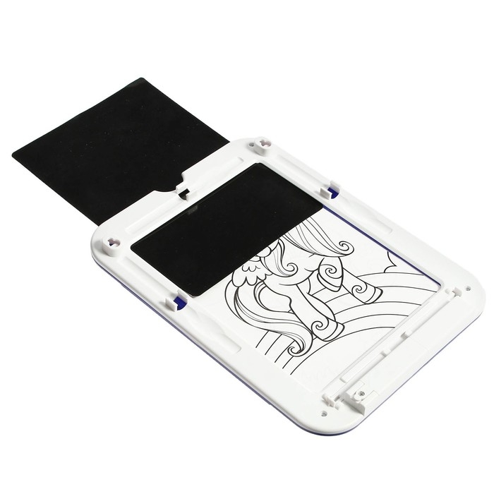 Планшет для рисования &laquo;Волшебный единорог&raquo;, 6 неоновых фломастеров, 6 картинок, 8 световых эффектов