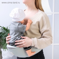 Рюкзак-кенгуру, хипсит для малыша &laquo;Абстракция&raquo;, от 3 до 20 кг., цвет серый