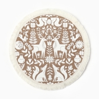 Набор салфеток 4 шт  &laquo;Олени&raquo; цв.белый, 37*37 см