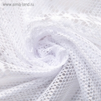 Тюль на кухню без шторной ленты, 200х165 см, цвет белый, 100% полиэстер Тюль на кухню без шторной ленты, 200х165 см, цвет белый, 100% полиэстер