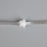 Умная гирлянда &laquo;Нить&raquo; 5 м роса с насадками &laquo;Звёздочки&raquo;, IP20, серебристая нить, 50 LED, пульт ДУ, приложение, свечение RGB, USB