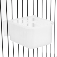 Кормушка для птиц внутренняя матовая с разделителем 9,6 х 8,8 х 5 см Кормушка для птиц внутренняя матовая с разделителем 9,6 х 8,8 х 5 см