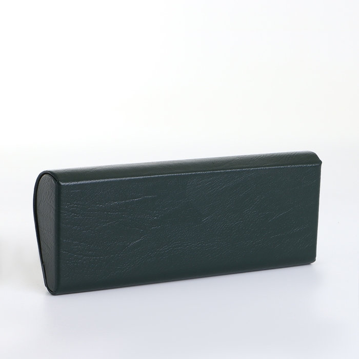 Футляр для очков на магните, длина 16 см, цвет тёмно-зелёный