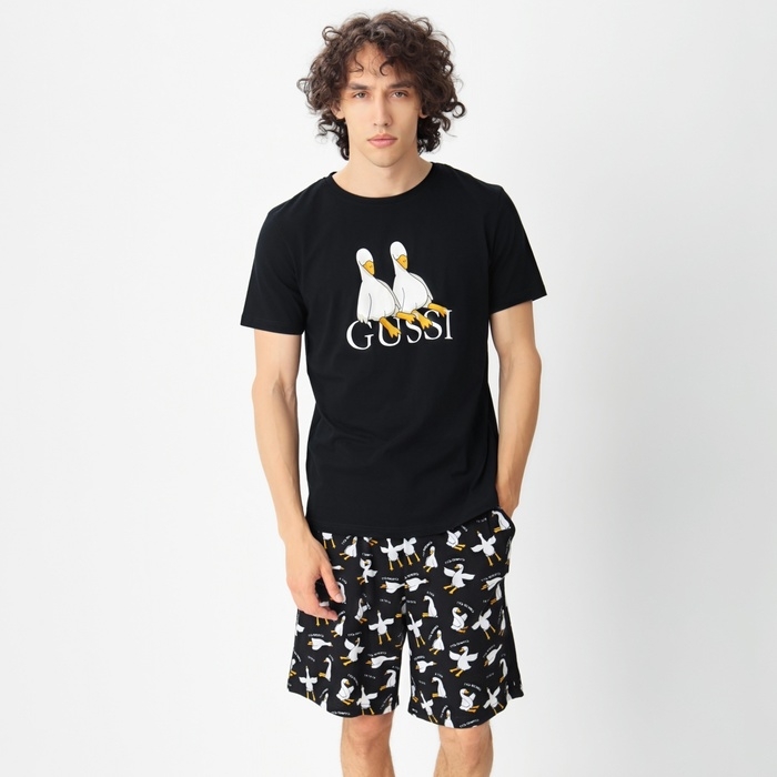 Пижама мужская (футболка и шорты) KAFTAN Gussi, р-р 50 Пижама мужская (футболка и шорты) KAFTAN Gussi, р-р 50
