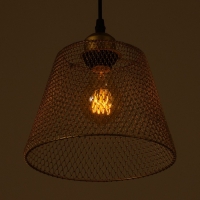 Светильник BayerLux "Фиш" Е27 40Вт золото  20х20х16-116см