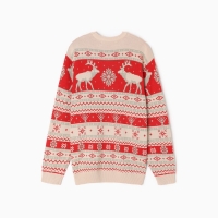 Новый год. Джемпер вязаный KAFTAN Scandinavia размер 54, красный