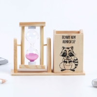 Органайзер для канцелярии с песочными часами (2 в 1) &laquo;Почитаем немного?&raquo;