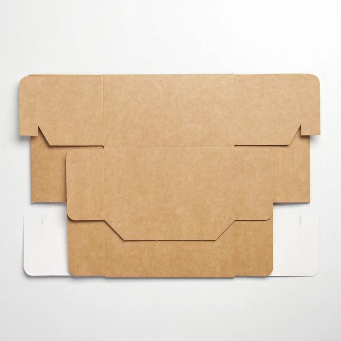 Коробка подарочная складная крафтовая, упаковка, 25 х 18 х 10 см