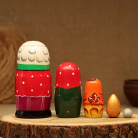 Матрёшка &laquo;Курочка Ряба&raquo;, сюжетная, 5 кукольная, 13,5 - 15 см., микс