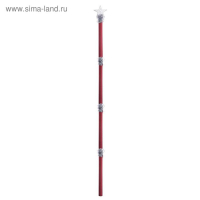 Посох Деда Мороза, красный, 1,6 м Посох Деда Мороза, красный, 1,6 м