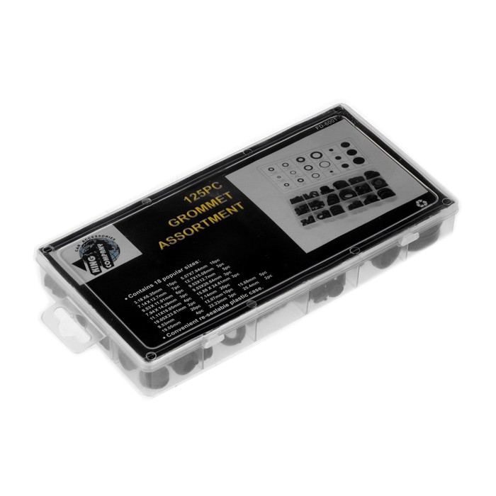 Набор резиновых втулок, 125 шт Набор резиновых втулок, 125 шт