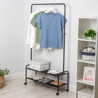 Стойка для одежды «Валенсия 32М», 91,5×30×162 см, цвет чёрный Стойка для одежды «Валенсия 32М», 91,5×30×162 см, цвет чёрный