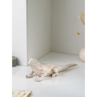 Фигура «Варан», полистоун, 14 см, цвет бело-золотой Фигура «Варан», полистоун, 14 см, цвет бело-золотой