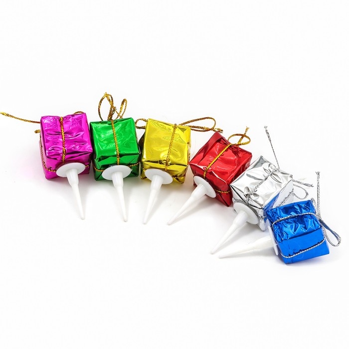 Декор для творчества &laquo;Новогодние подарки&raquo;, в наборе 6 шт.