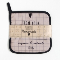 Набор кухонный "Homemade" прихватка, подставка под горячее Набор кухонный "Homemade" прихватка, подставка под горячее