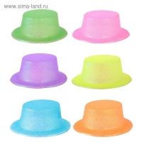 Карнавальная шляпа &laquo;Цилиндр&raquo;, р-р. 56, цвета МИКС