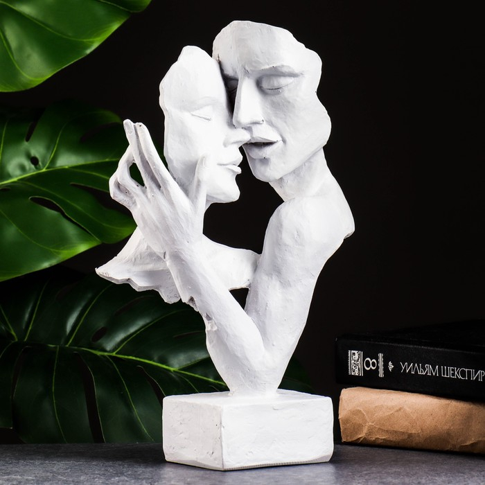 Фигура Фигура "Пара влюбленных" белая, 30см