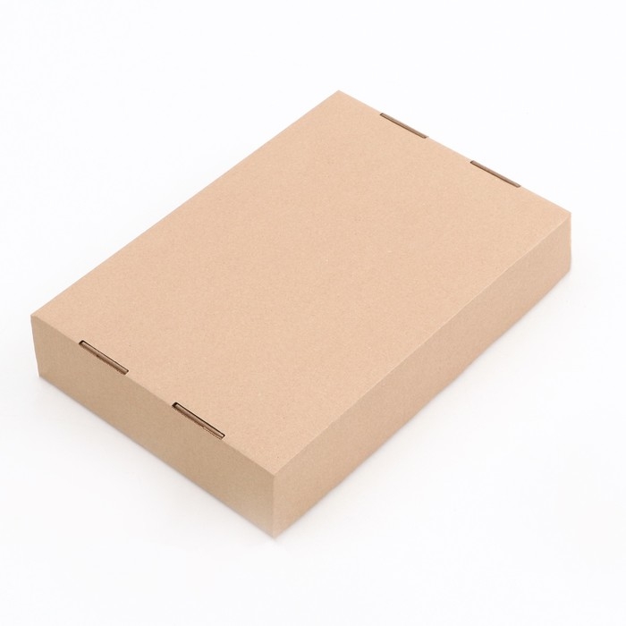 Коробка складная, крышка-дно, бурая, 35 х 25 х 7 см
