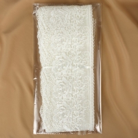 Кружево на сетке, 105 мм &times; 11 &plusmn; 1 м, цвет айвори