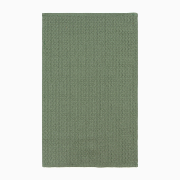 Набор кухонных полотенец Доляна, цвет хаки, 35х60см-2шт, 100% хлопок, вафля, 220 гр/м2