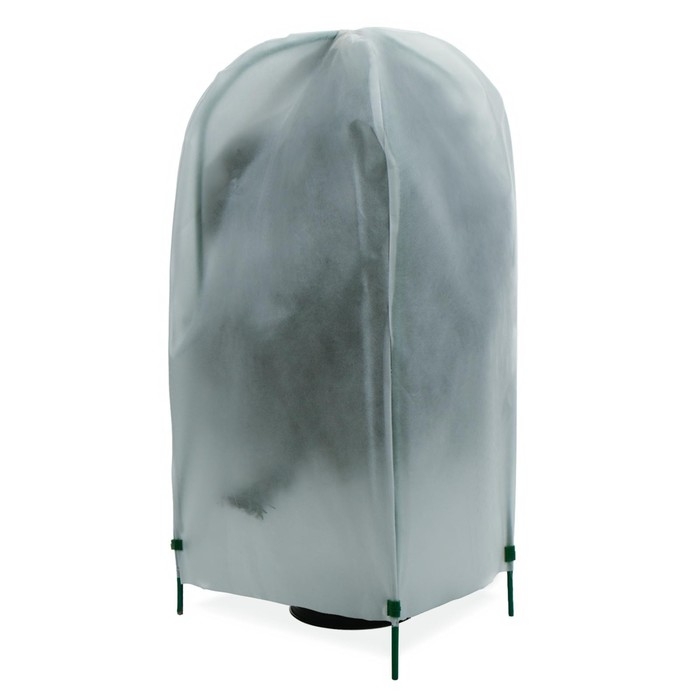 Чехол для укрытия растений, металлический каркас, 80 &times; 35 см, спанбонд с УФ-стабилизатором, плотность 60 г/м&sup2;