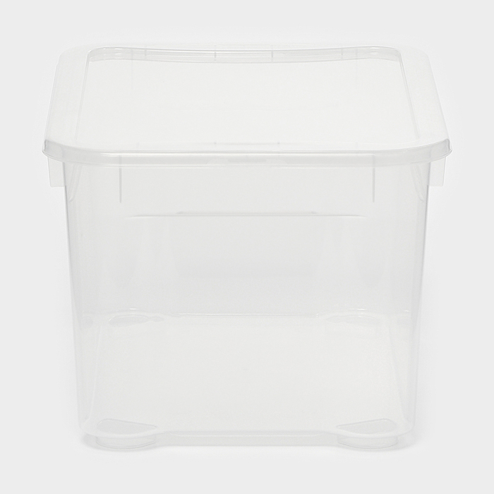 Ящик для хранения с крышкой &laquo;Кристалл XS Plus&raquo;, 16 л, 38,9&times;27,5&times;21,5 см, цвет прозрачный