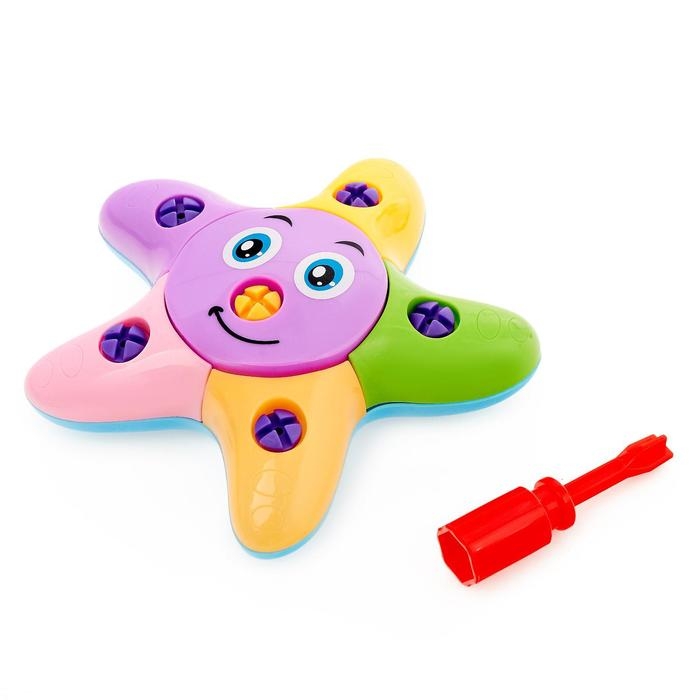 Конструктор для малышей &laquo;Звёздочка&raquo;, 14 деталей, цвета МИКС