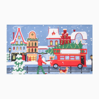 Набор кухонных полотенец &laquo;Доляна&raquo; Время чудес 35х60см-4шт, 100% хл