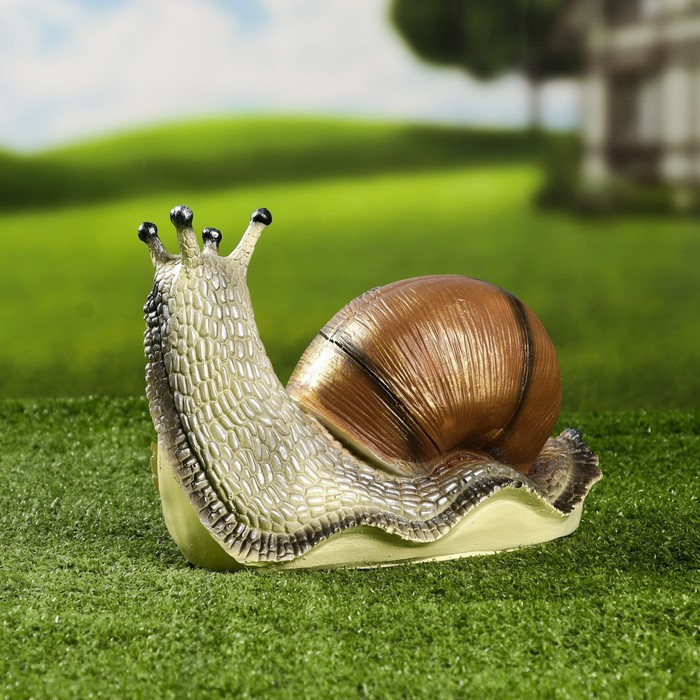 Садовая фигура Садовая фигура "Улитка ползет" 25х14х15см