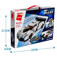 Конструктор Трансформер &laquo;Спорткар&raquo;, 3 варианта сборки, 428 деталей