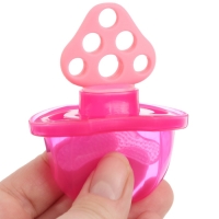 Прорезыватель силиконовый &laquo;Для передних зубов&raquo;, цвет розовый, с колпачком, двусторонний, Крошка Я