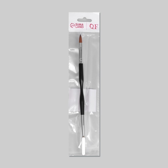 Кисть-шпатель для акрил-геля, лепесток, 21 см, ворс 7 × 17 мм, цвет чёрный/серебристый Кисть-шпатель для акрил-геля, лепесток, 21 см, ворс 7 × 17 мм, цвет чёрный/серебристый