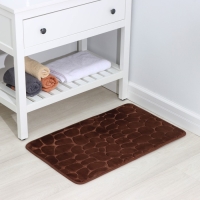 Коврик для ванной и туалета SAVANNA Memory foam, 50&times;80 см, цвет коричневый