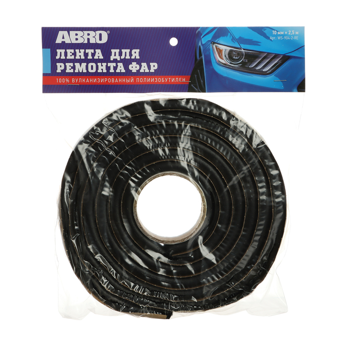 Лента для ремонта фар ABRO, 10 мм х 2,5 м WS-904-2-RE Лента для ремонта фар ABRO, 10 мм х 2,5 м WS-904-2-RE