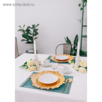 Тарелка - блюдо подстановочное Magistro «Сияние», d=33 см, цвет золотой Тарелка - блюдо подстановочное Magistro «Сияние», d=33 см, цвет золотой