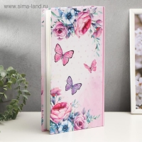 Фотоальбом на 300 фото 10х15 см "Бабочки и цветы" 33,5х17,5 см