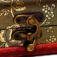 Шкатулка дерево "Золотые ромашки" 8,7х6х6 см