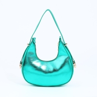 Сумка-багет на молнии, цвет зелёный Сумка-багет на молнии, цвет зелёный