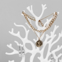 Подставка для украшений &laquo;Дерево&raquo;, 24&times;12&times;30 см, цвет белый