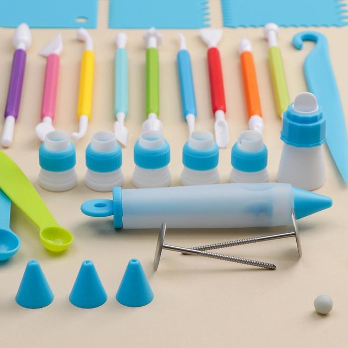 Набор кондитерский, 78 предметов, цвет МИКС Набор кондитерский, 78 предметов, цвет МИКС