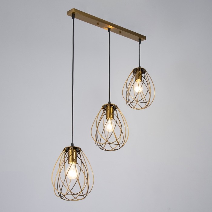 Светильник BayerLux Светильник BayerLux "Бигли" 3хЕ27 40Вт золото 18х50х20-120см