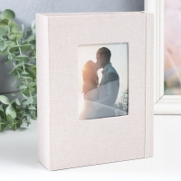 Фотоальбом на 100 фото 13х18 см "Бежевый" текстиль 19,5х15х5,5 см Фотоальбом на 100 фото 13х18 см "Бежевый" текстиль 19,5х15х5,5 см